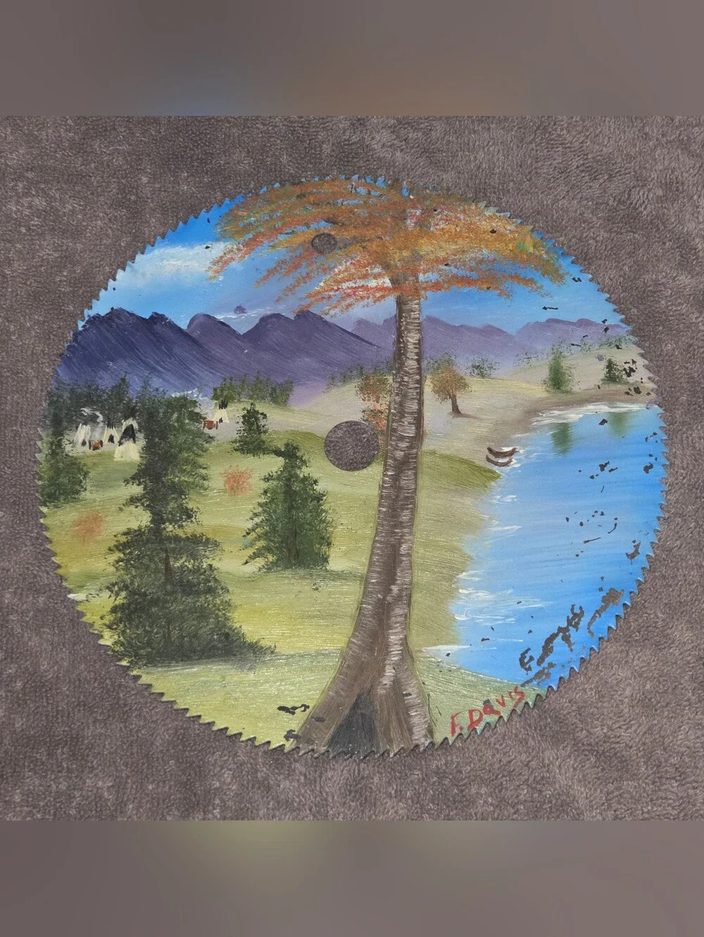 Rustic Hand painted 7